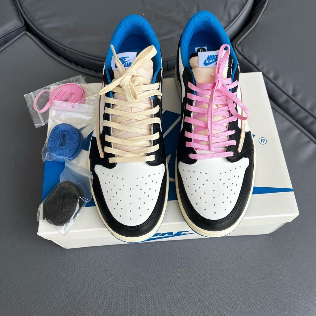 Custom Fragment x Travis Scott x Air Jordan 1 Low DM7866 140