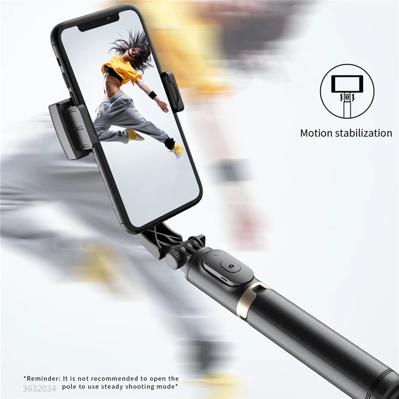 Mobile Video Stabilizer Bluetooth Selfie Stick Tripod