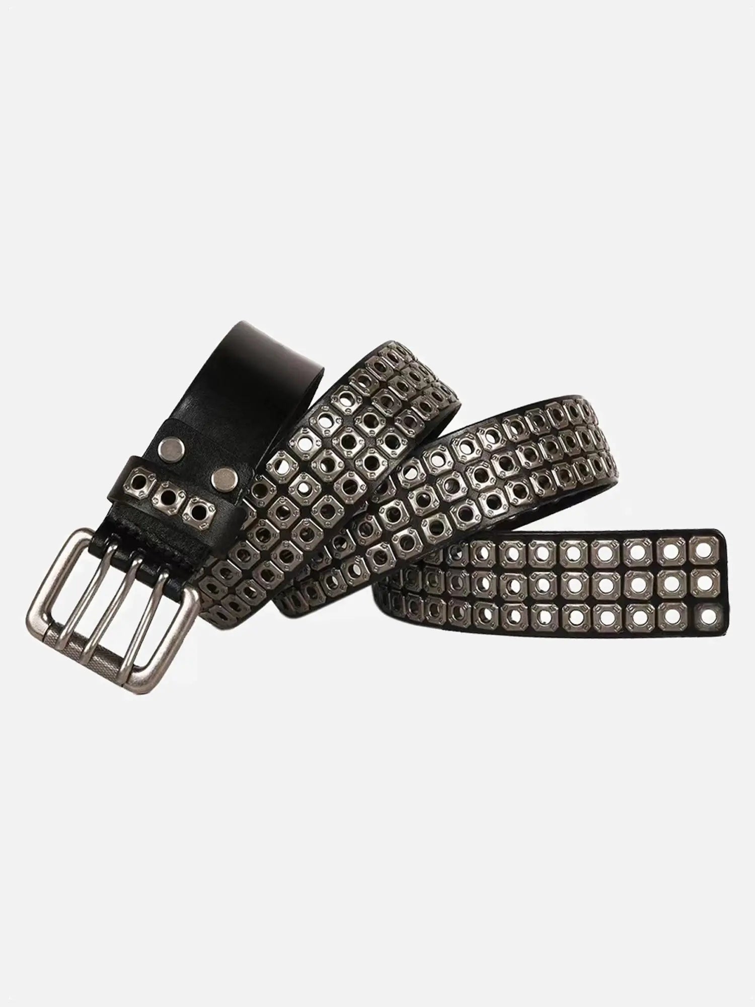 Gothic Dark Style Hollow Rivet Punk Belt - 1993 SP240408CBTL