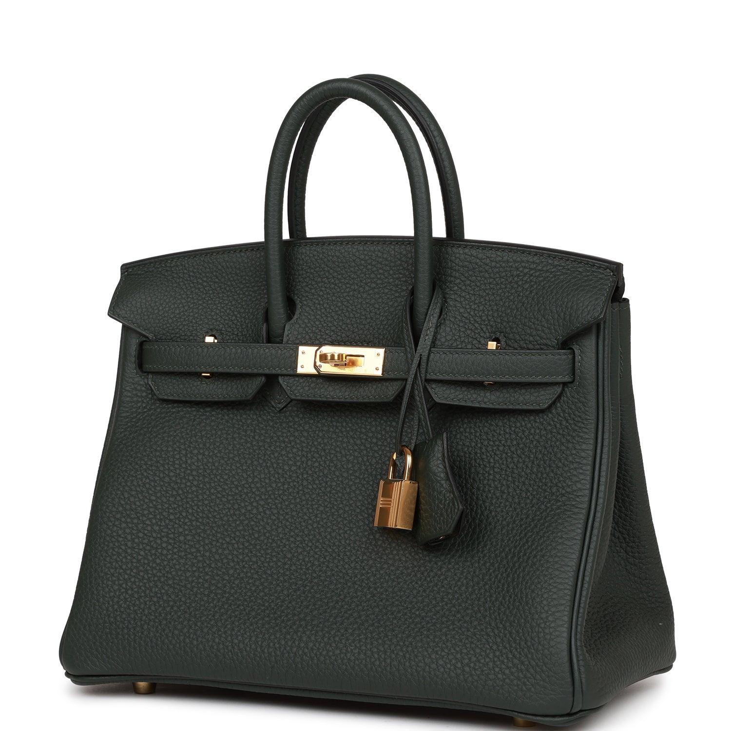 Birkin 25 Vert Fonce Togo Gold Hardware - sneakerlandnet