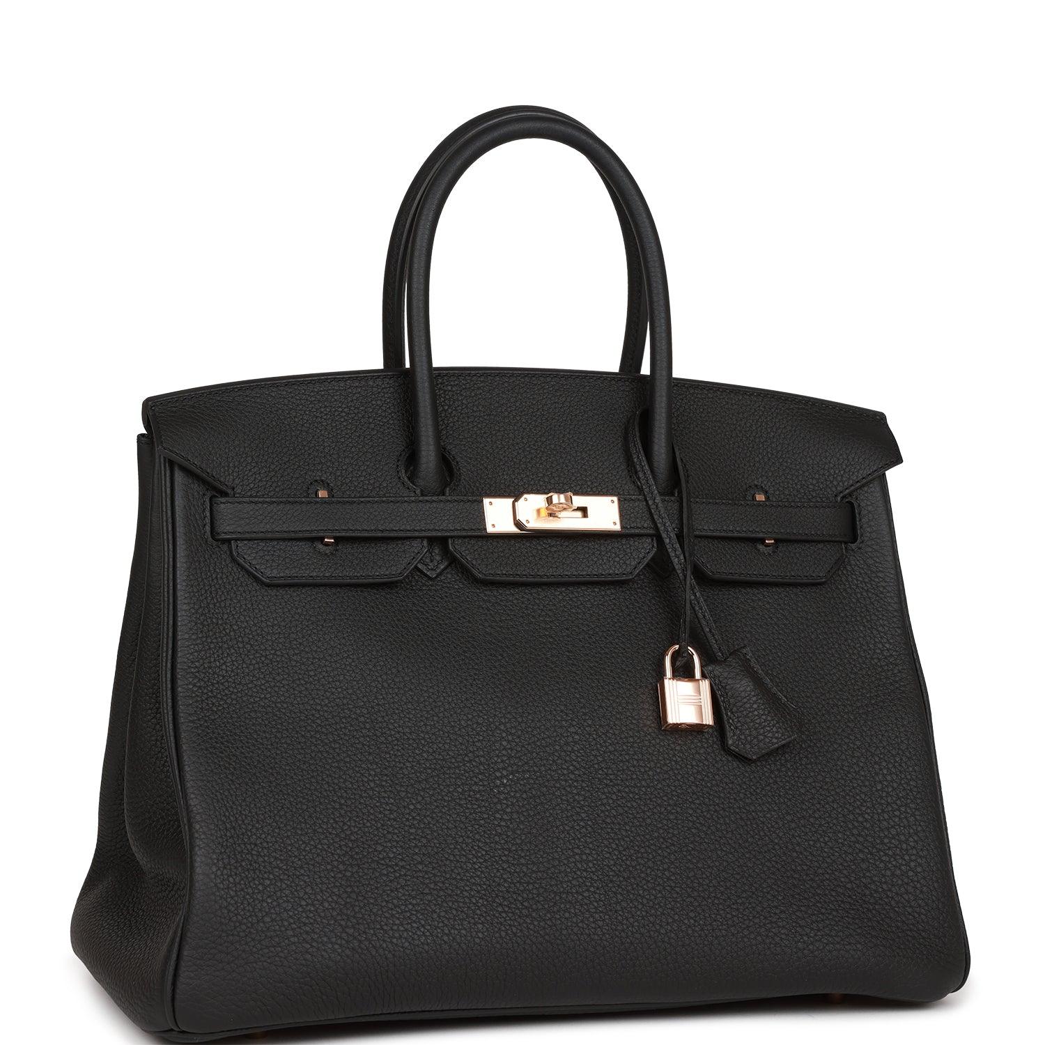 Birkin 35 Black Togo Rose Gold Hardware Kilta bags