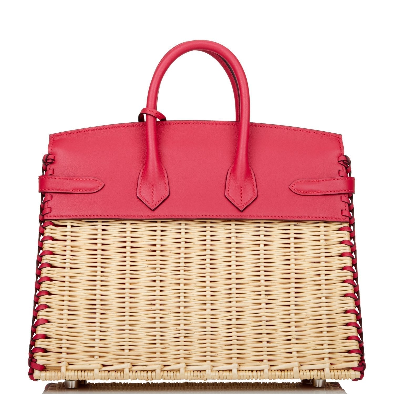 Picnic Sellier Birkin 25 Framboise Swift Palladium Hardware Kilta bags