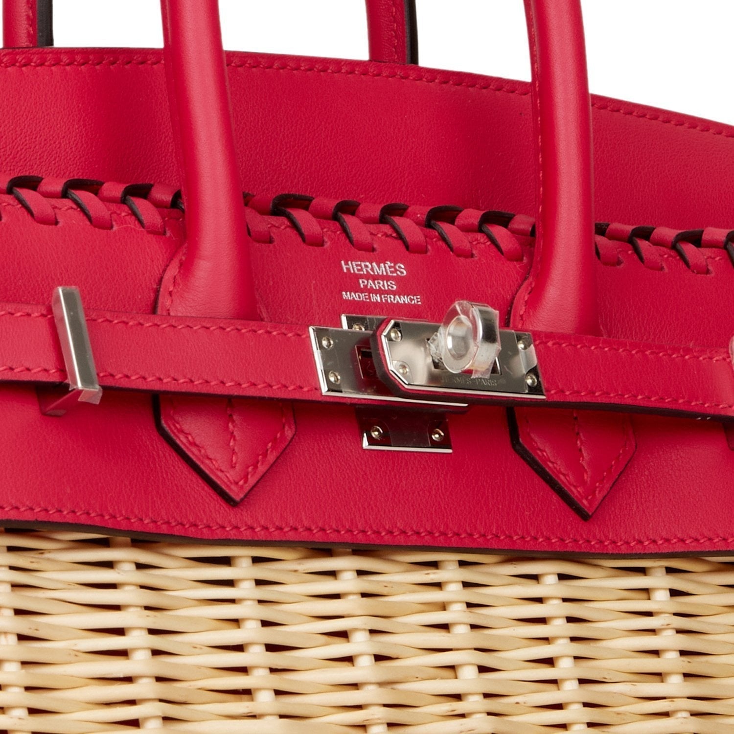 Picnic Sellier Birkin 25 Framboise Swift Palladium Hardware Kilta bags