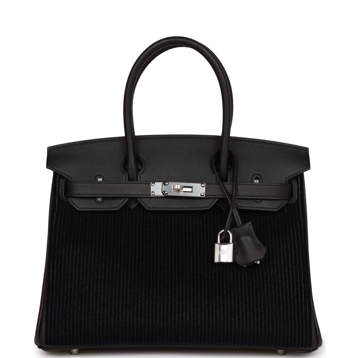 Birkin 30 Cote-a-Cote Tuffetage and Black Swift Palladium Hardware Kilta bags