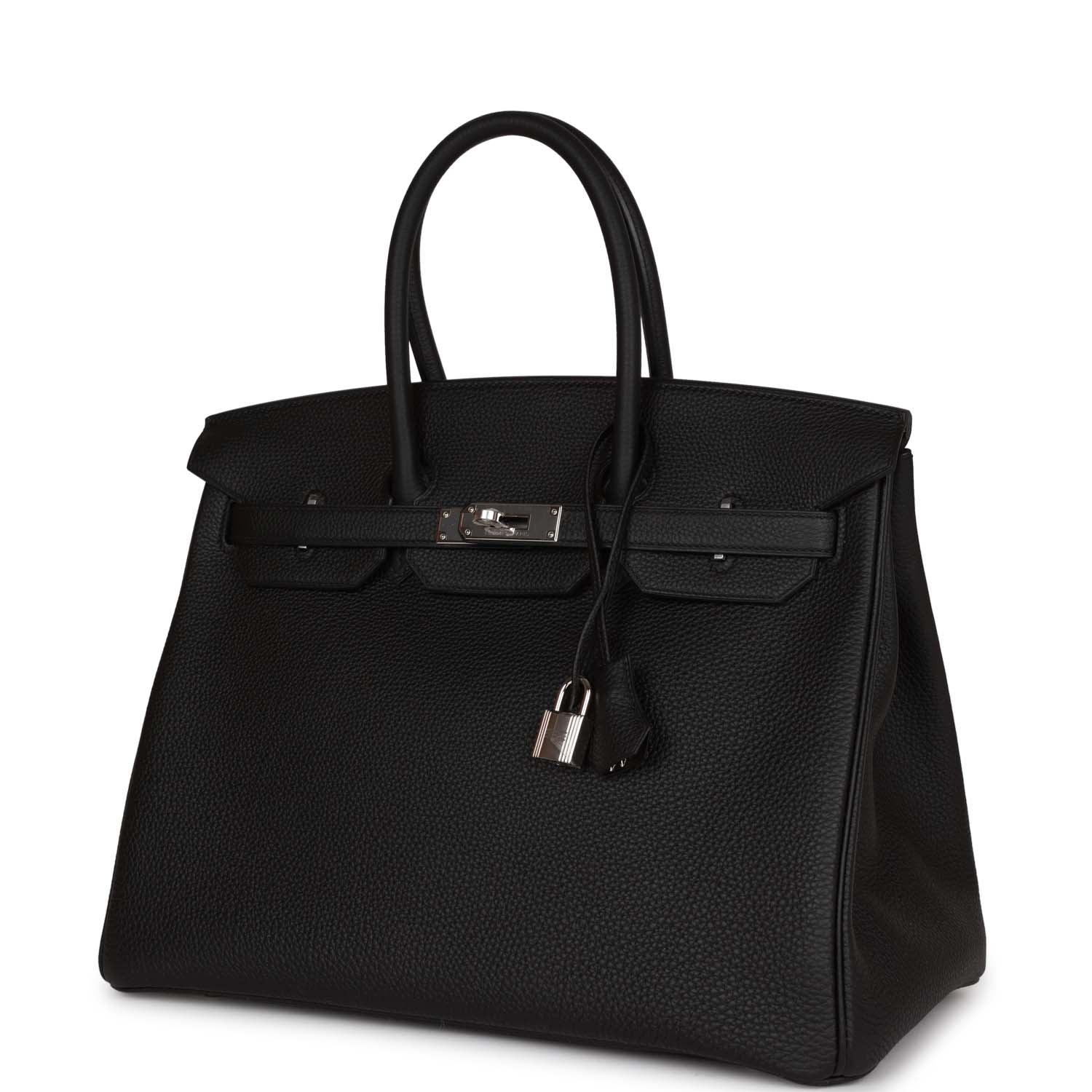 Birkin 35 Black Togo Palladium Hardware Kilta bags