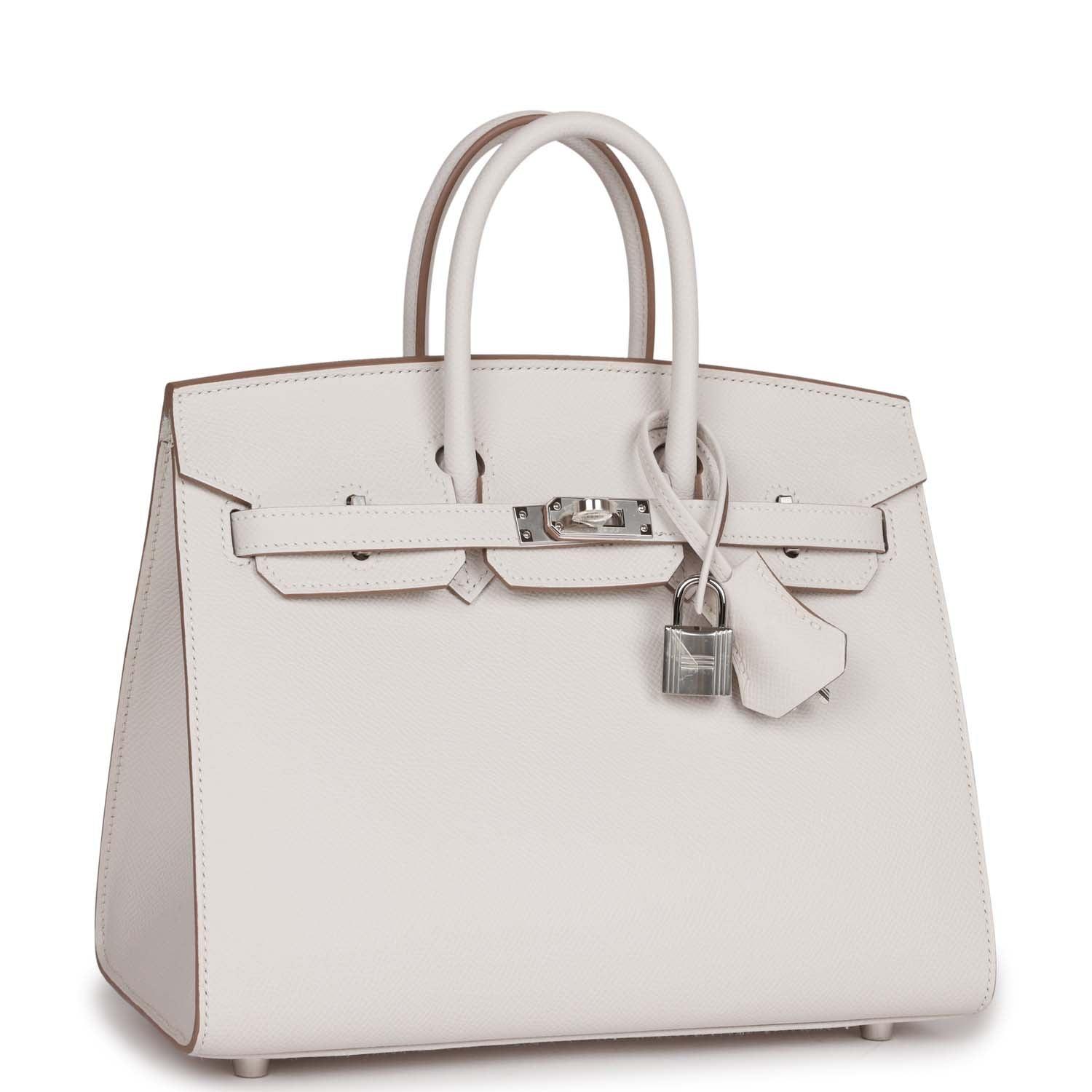 Birkin Sellier 25 Gris Pale Epsom Palladium Hardware Kilta bags