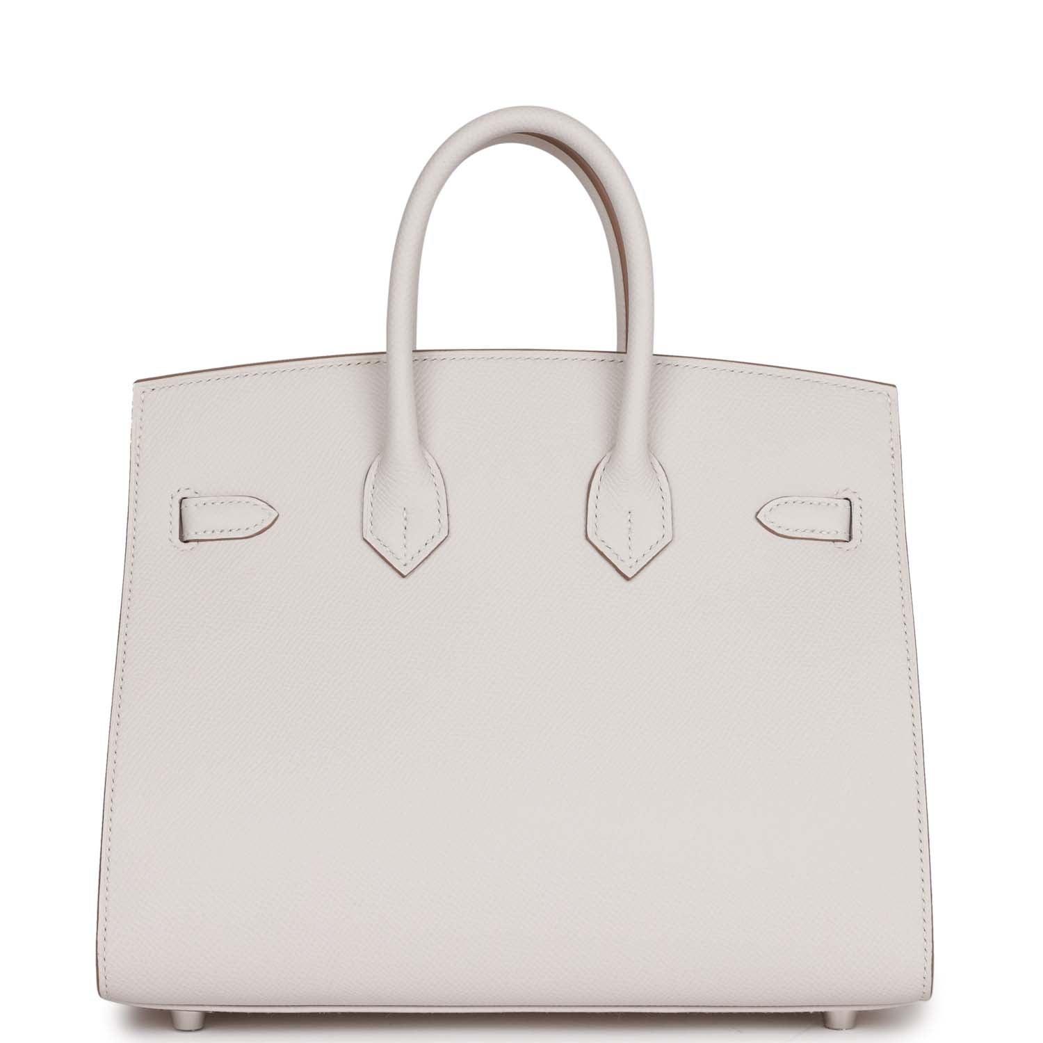 Birkin Sellier 25 Gris Pale Epsom Palladium Hardware Kilta bags