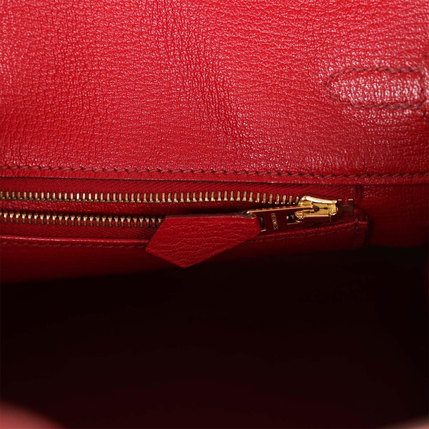 Birkin 25 Rouge Moyen Salvator Lizard Gold Hardware Kilta bags