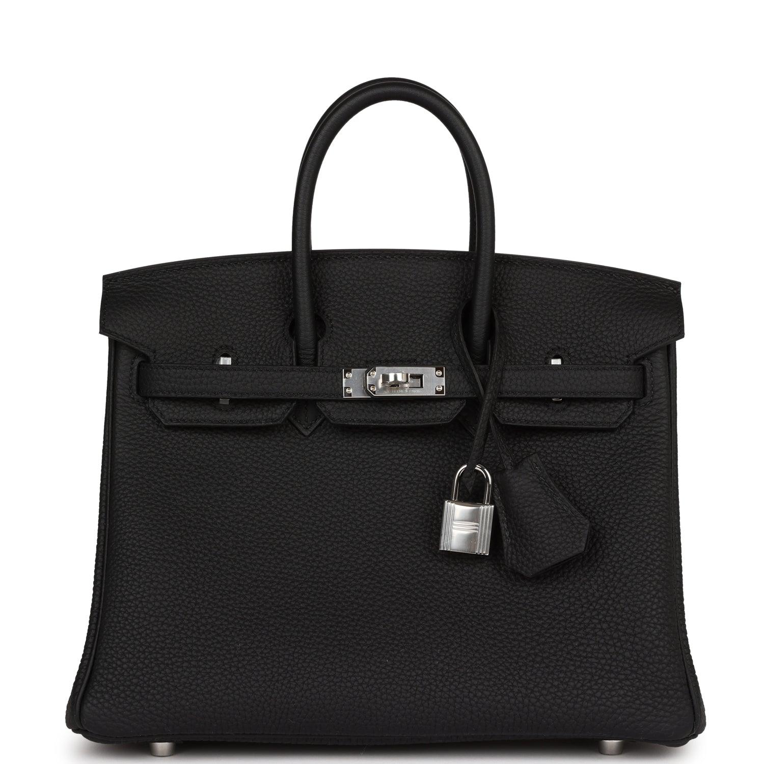 Birkin 25 Black Togo Palladium Hardware Kilta bags