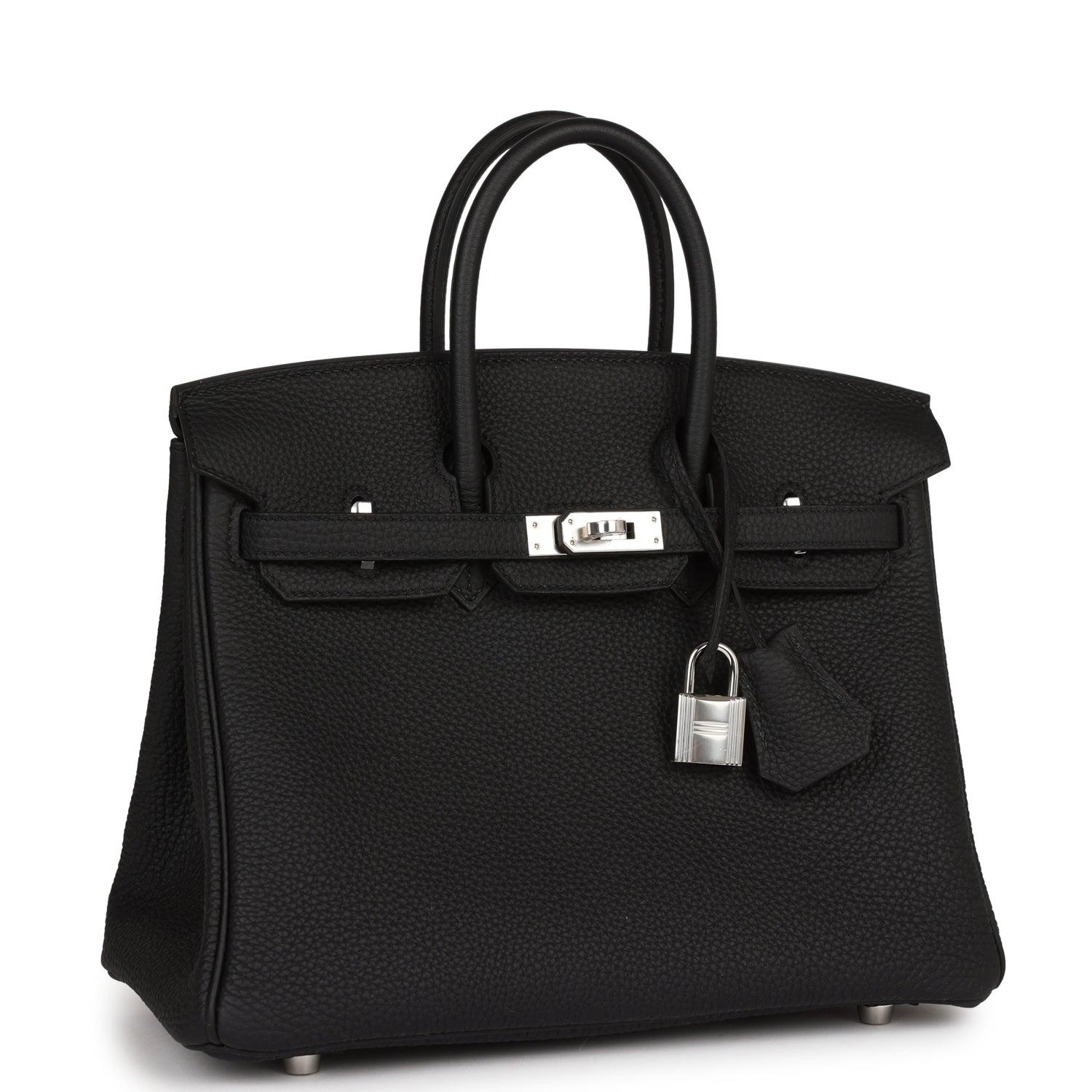 Birkin 25 Black Togo Palladium Hardware Kilta bags