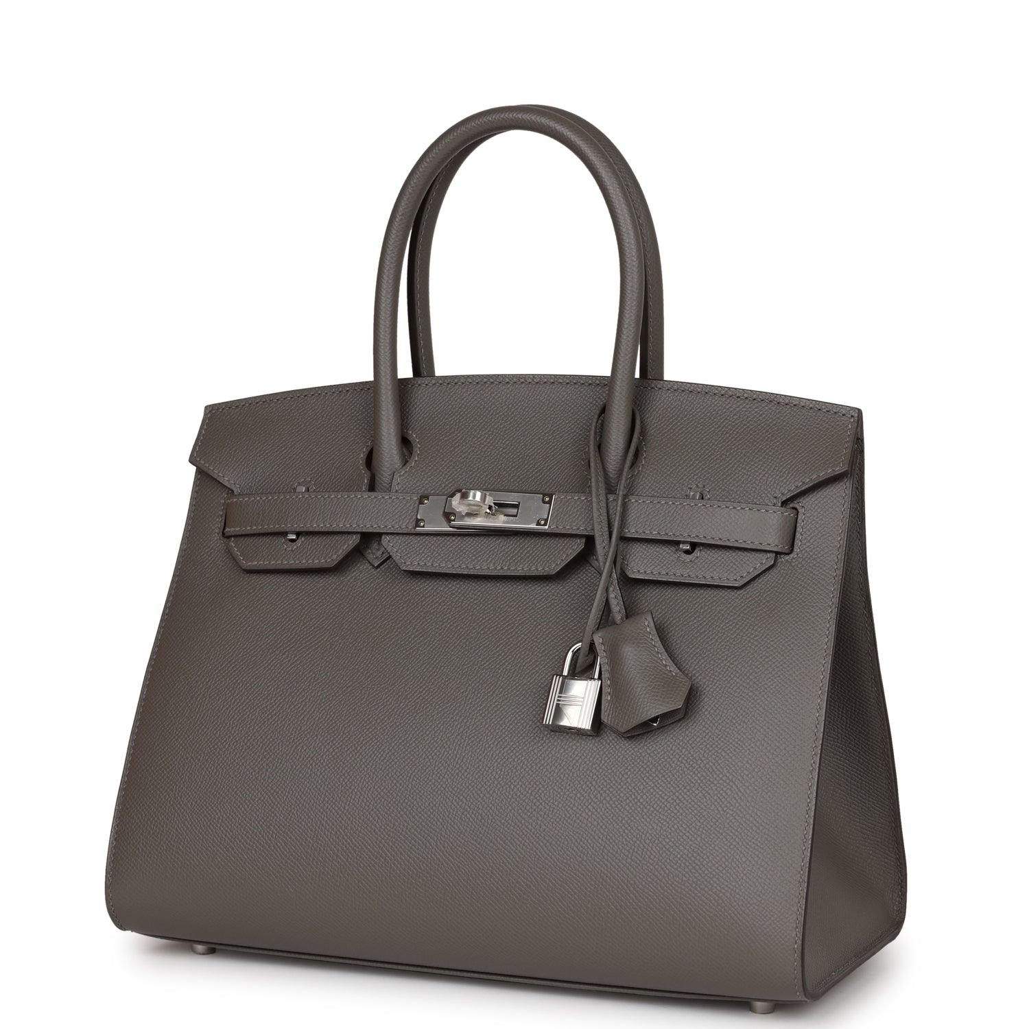 Birkin Sellier 30 Gris Meyer Epsom Palladium Hardware Kilta bags