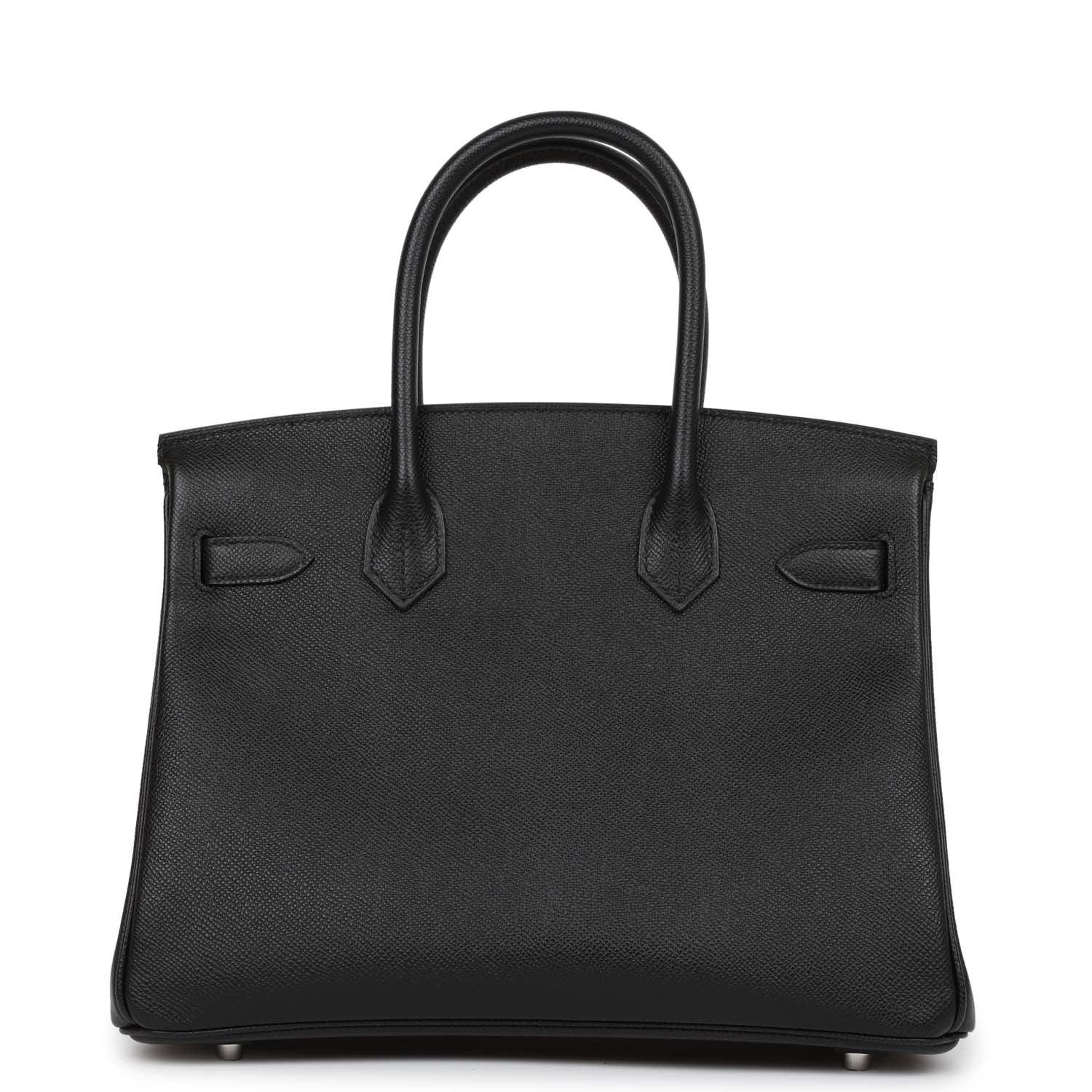 Birkin 30 Black Epsom Palladium Hardware Kilta bags