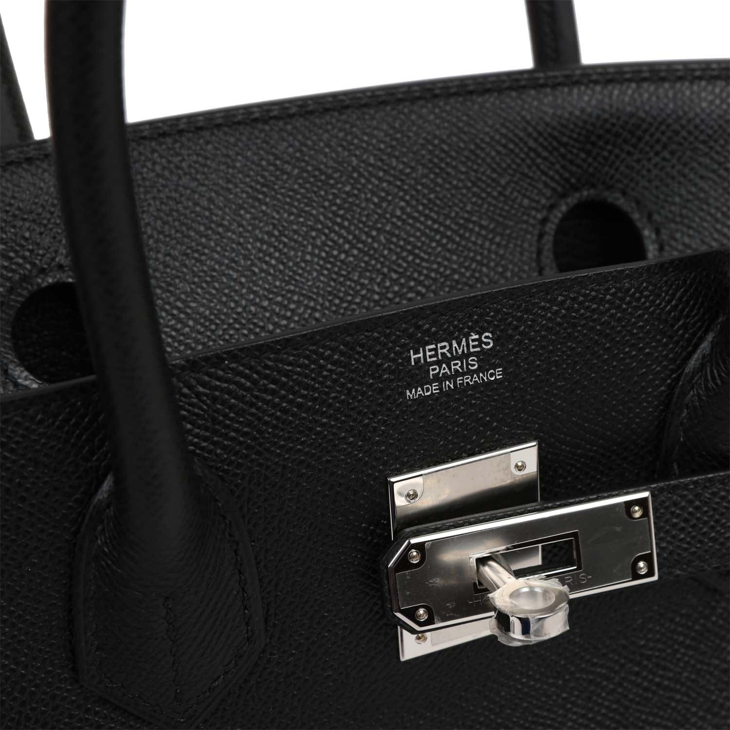 Birkin 30 Black Epsom Palladium Hardware Kilta bags