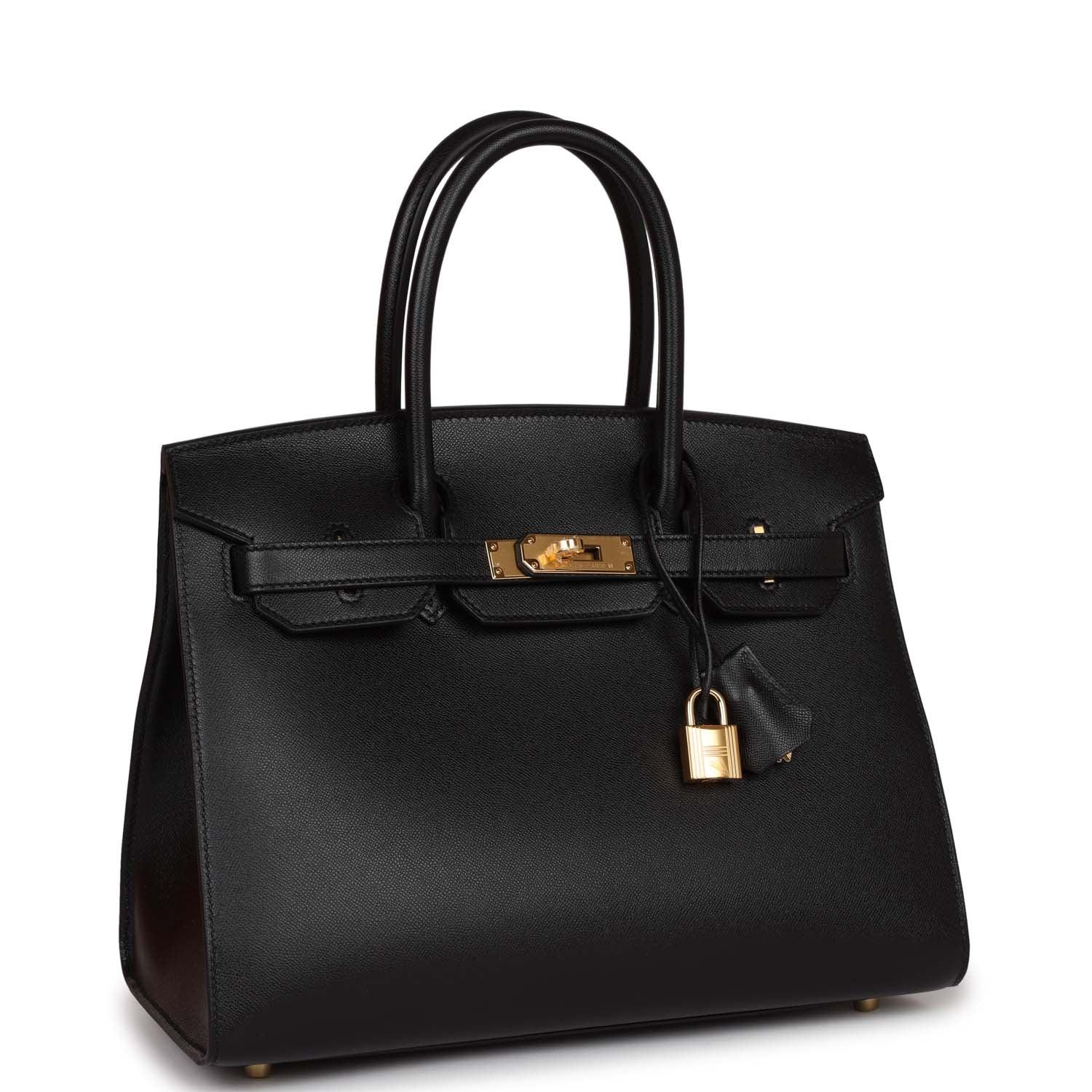 Birkin Sellier 30 Black Madame Gold Hardware Kilta bags