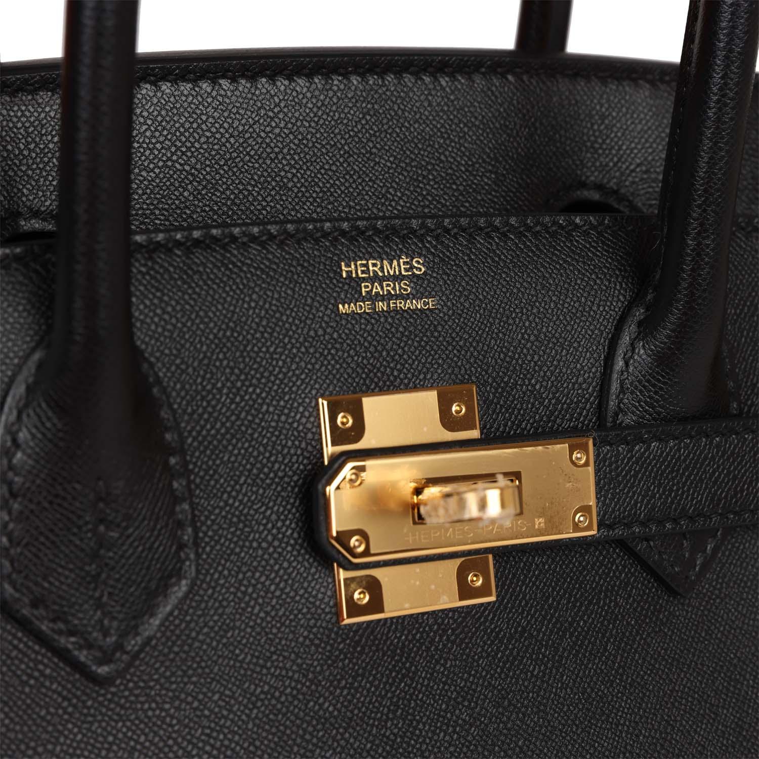 Birkin Sellier 30 Black Madame Gold Hardware Kilta bags