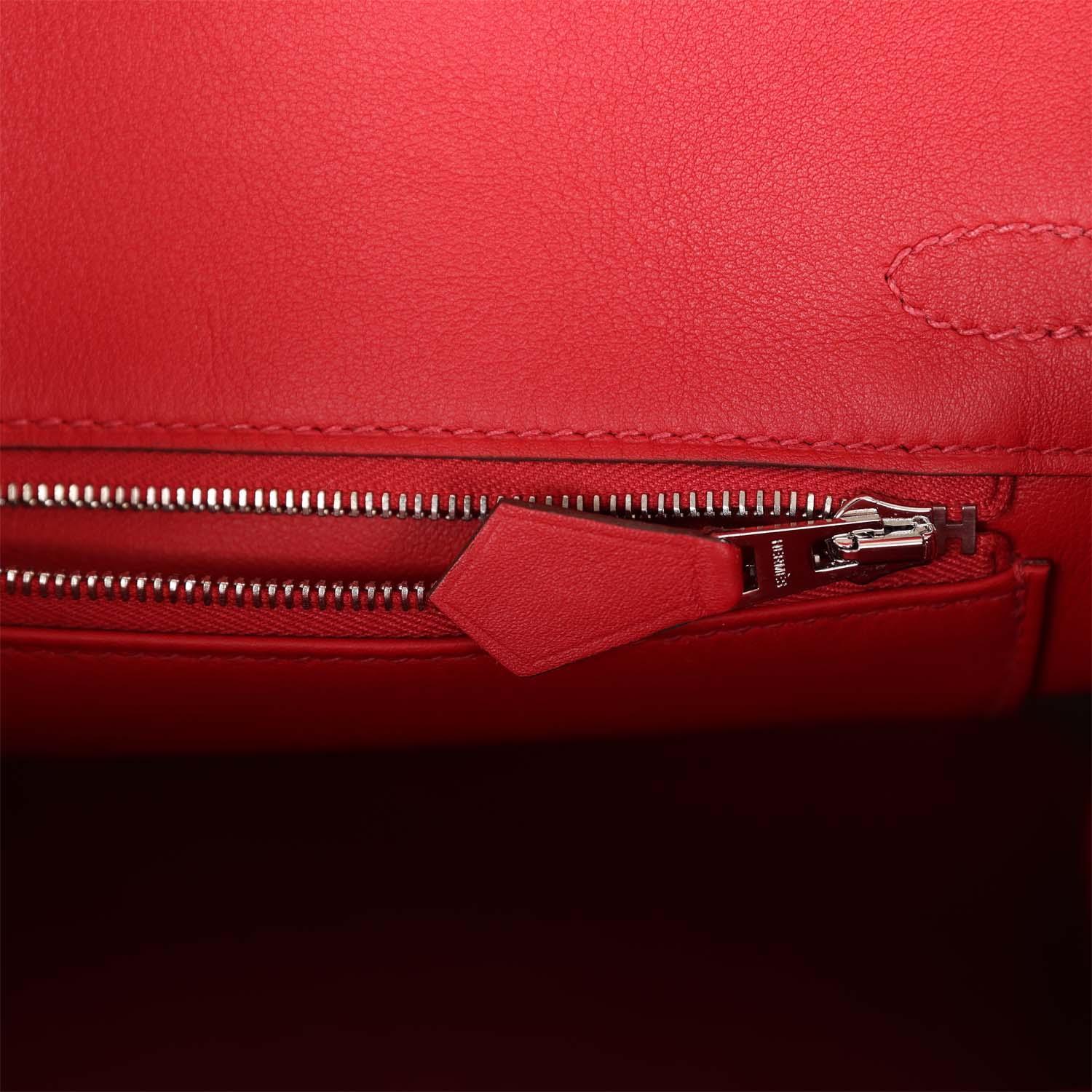Birkin 25 Rouge Piment Swift Palladium Hardware Kilta bags