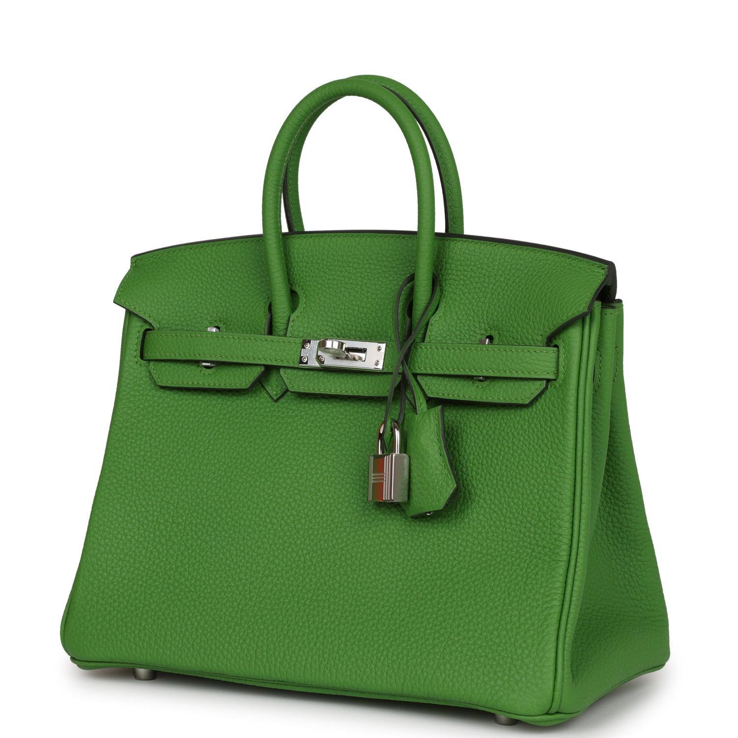 Birkin 25 Vert Yucca Togo Palladium Hardware Kilta bags