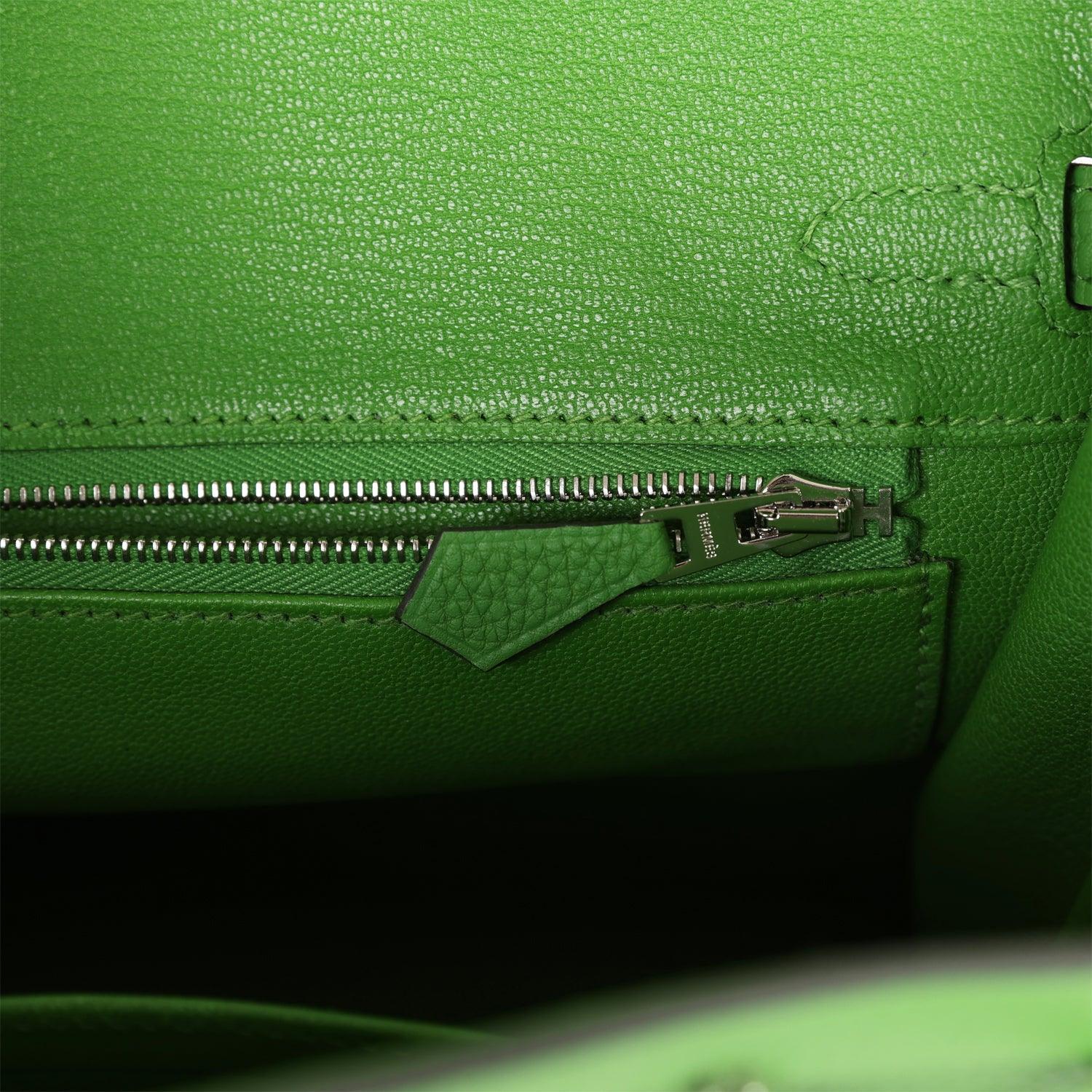 Birkin 25 Vert Yucca Togo Palladium Hardware Kilta bags