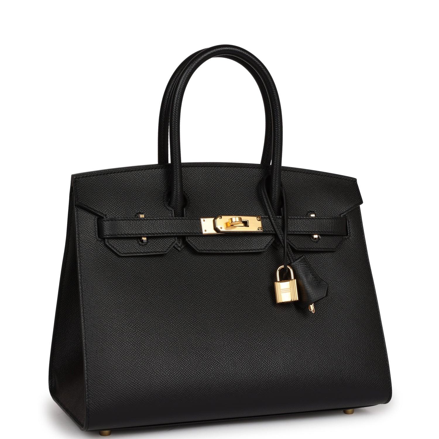 Birkin Sellier 30 Black Epsom Gold Hardware Kilta bags