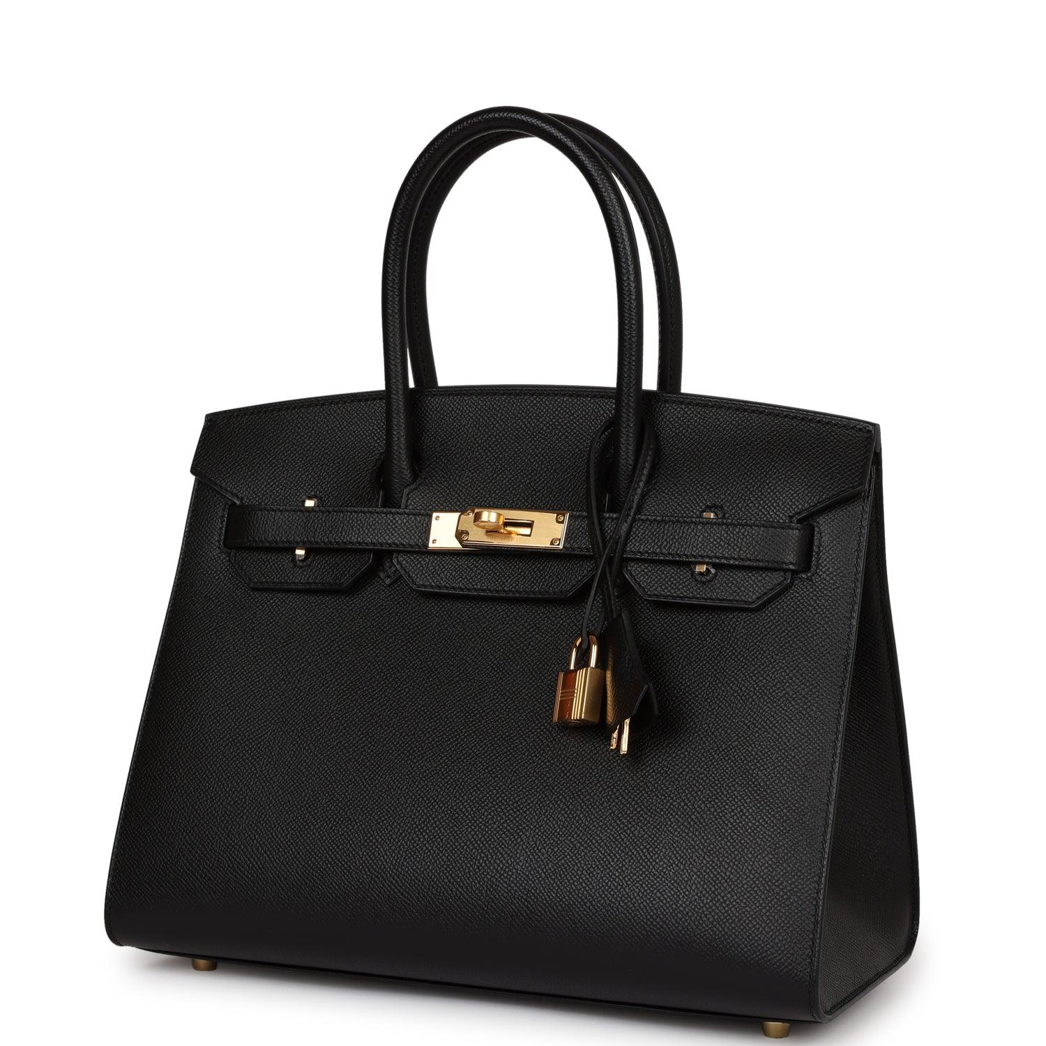 Birkin Sellier 30 Black Epsom Gold Hardware Kilta bags