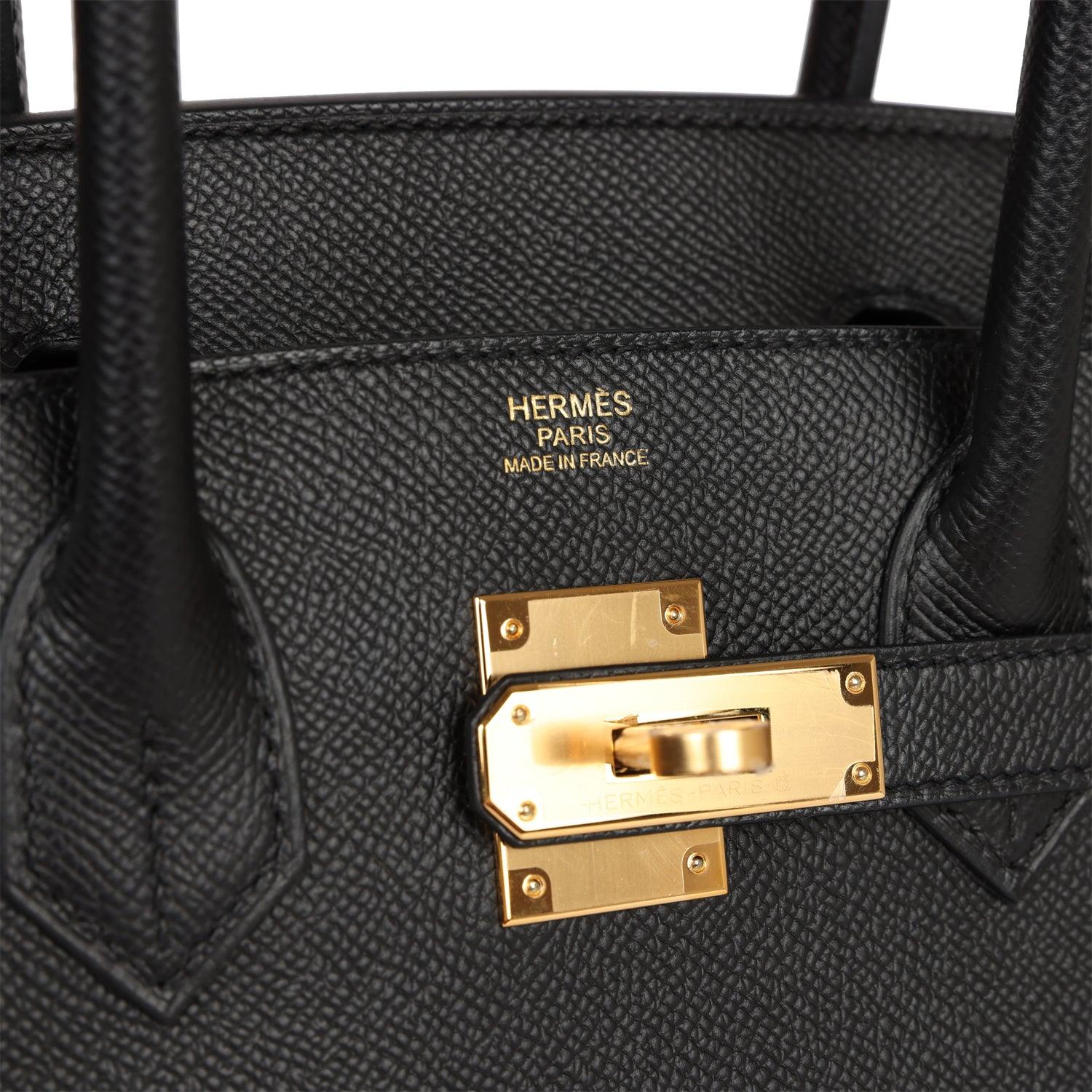 Birkin Sellier 30 Black Epsom Gold Hardware Kilta bags