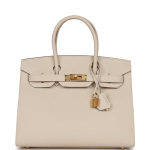 Birkin Sellier 30 Craie Epsom Gold Hardware Kilta bags