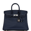 Birkin 25 Bleu Navy Swift Palladium Hardware Kilta bags