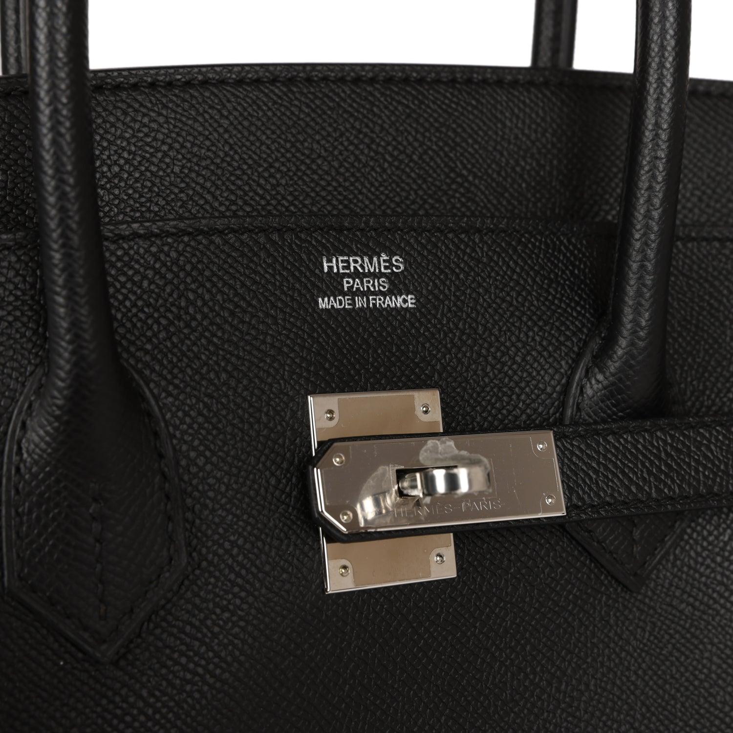 HRMS Birkin 35 Black Epsom Palladium Hardware Kilta bags