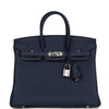 Birkin 25 Bleu Navy Togo Palladium Hardware Kilta bags