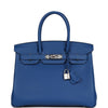 Birkin 30 Bleu France Togo Palladium Hardware Kilta bags