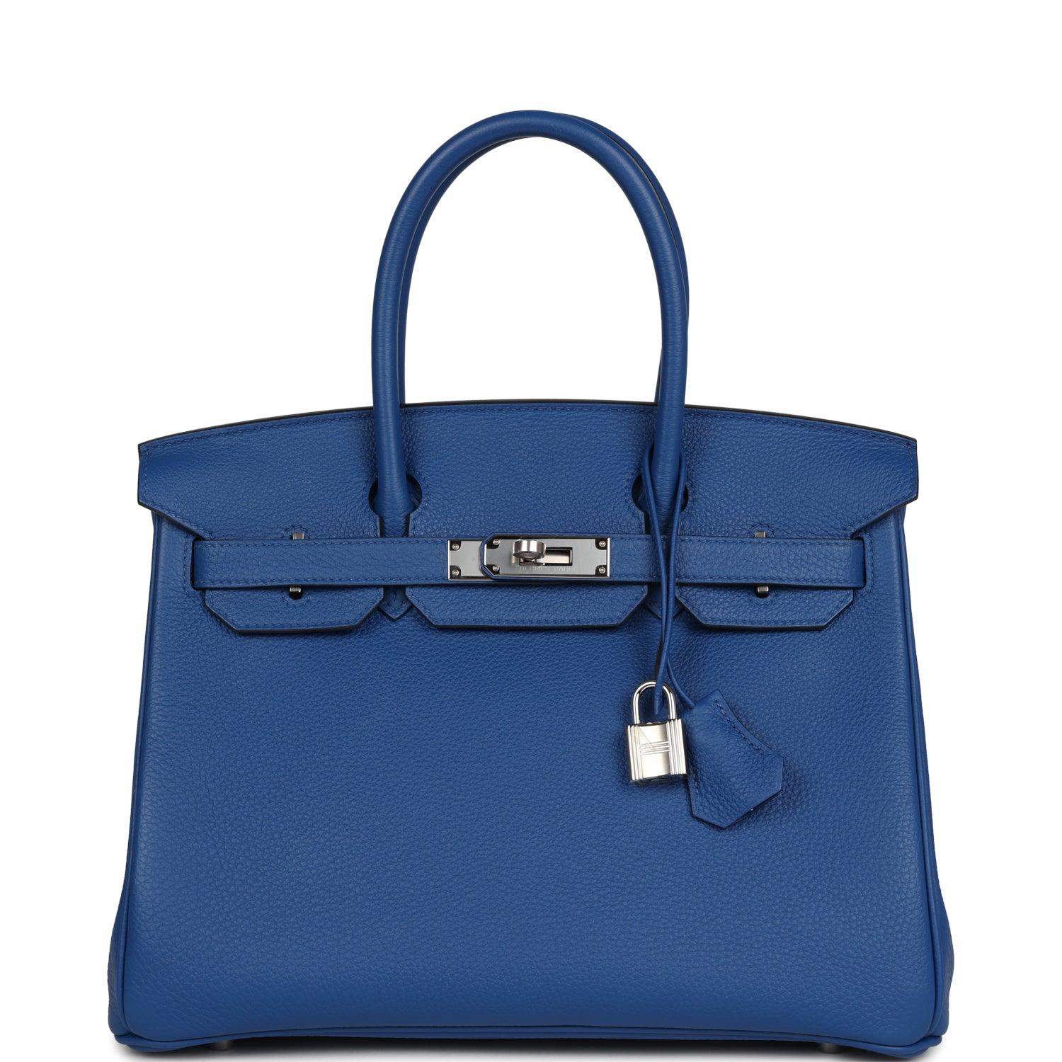 Birkin 30 Bleu France Togo Palladium Hardware Kilta bags