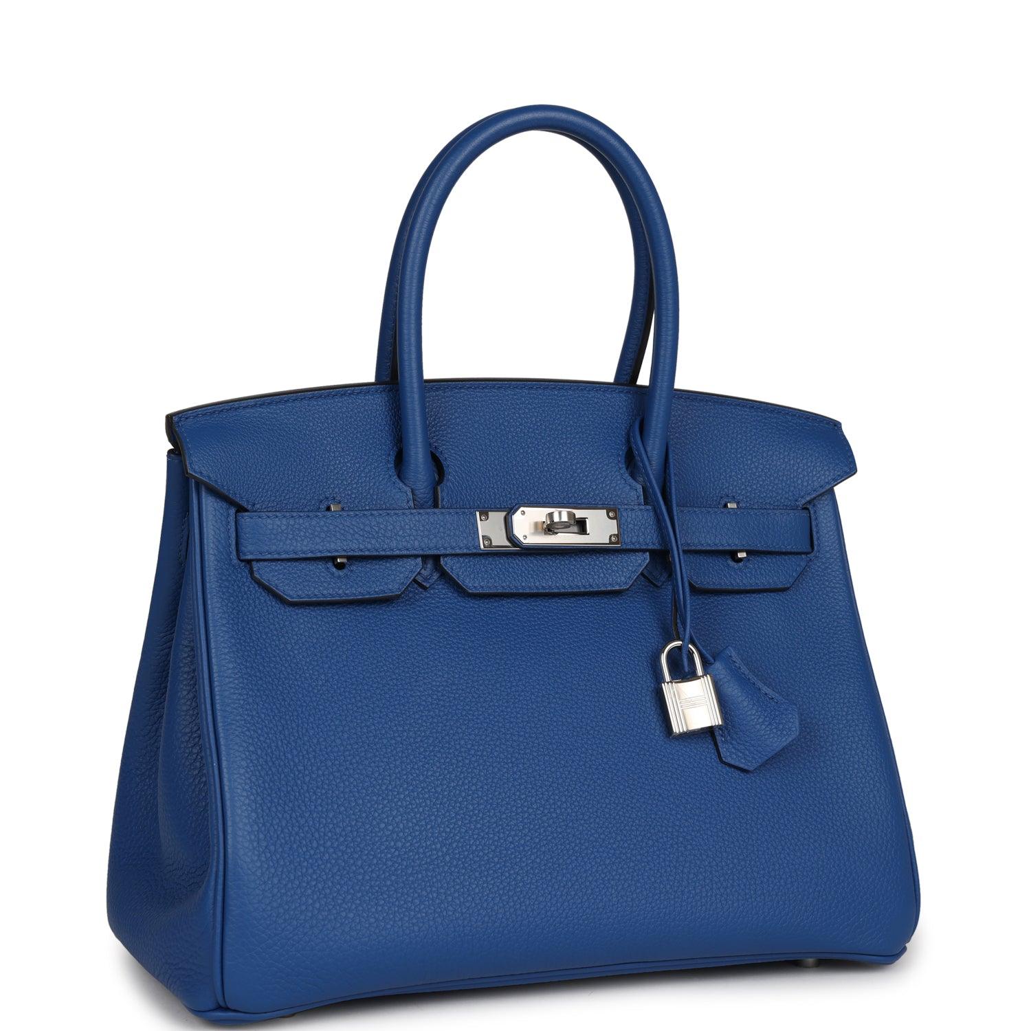 Birkin 30 Bleu France Togo Palladium Hardware Kilta bags