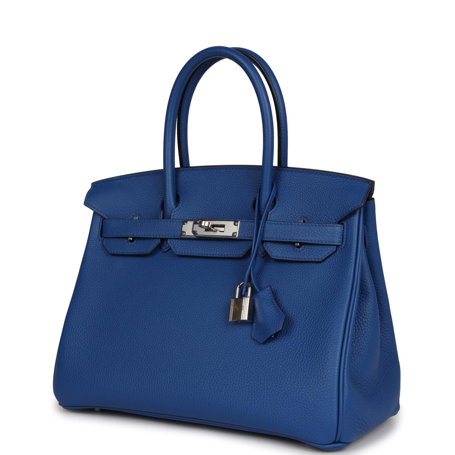 Birkin 30 Bleu France Togo Palladium Hardware Kilta bags