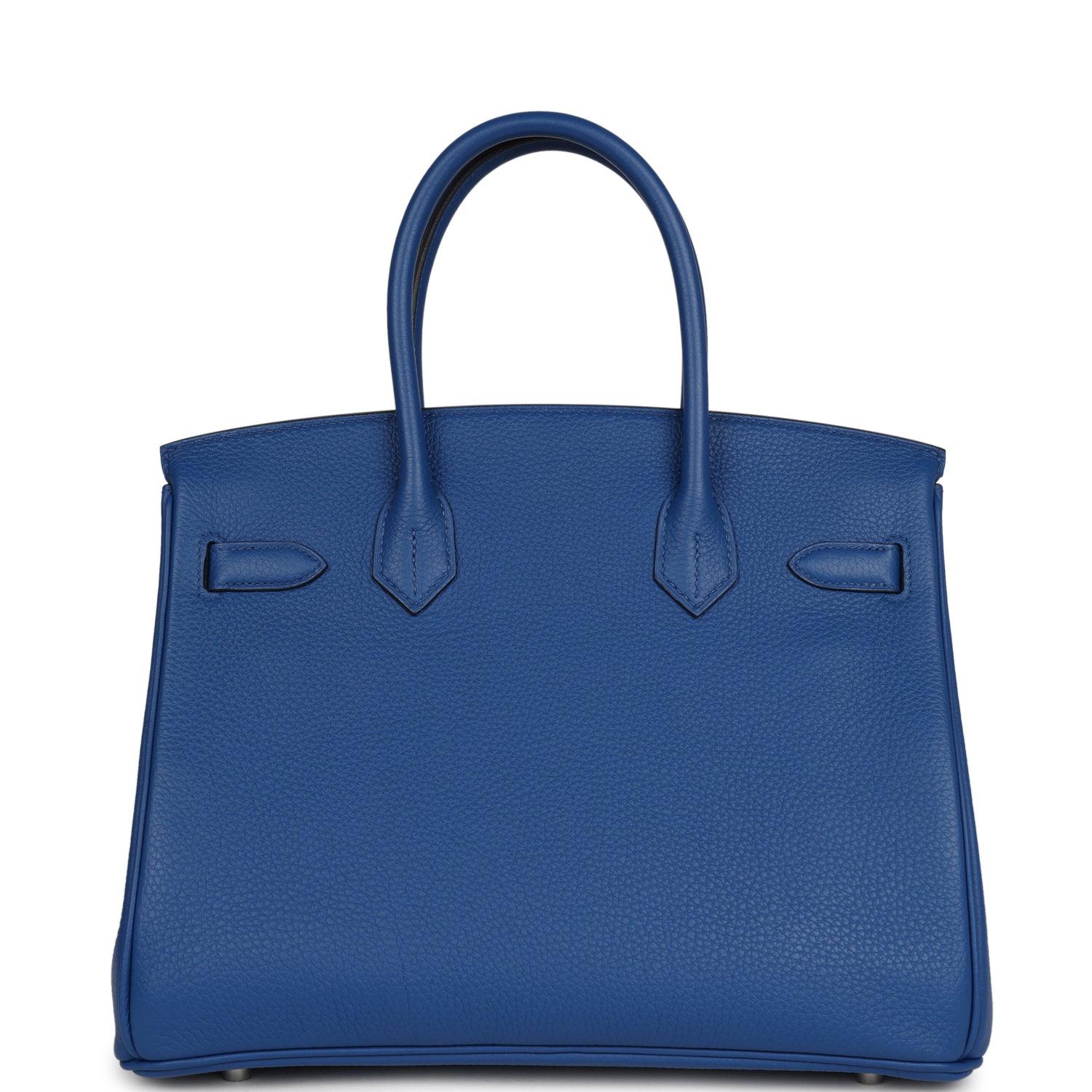 Birkin 30 Bleu France Togo Palladium Hardware Kilta bags