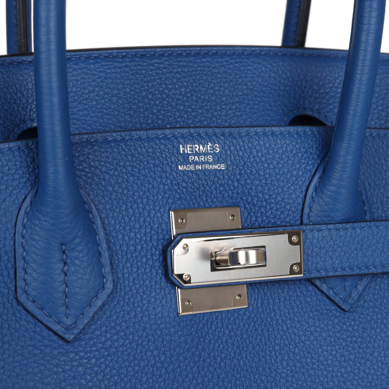 Birkin 30 Bleu France Togo Palladium Hardware Kilta bags