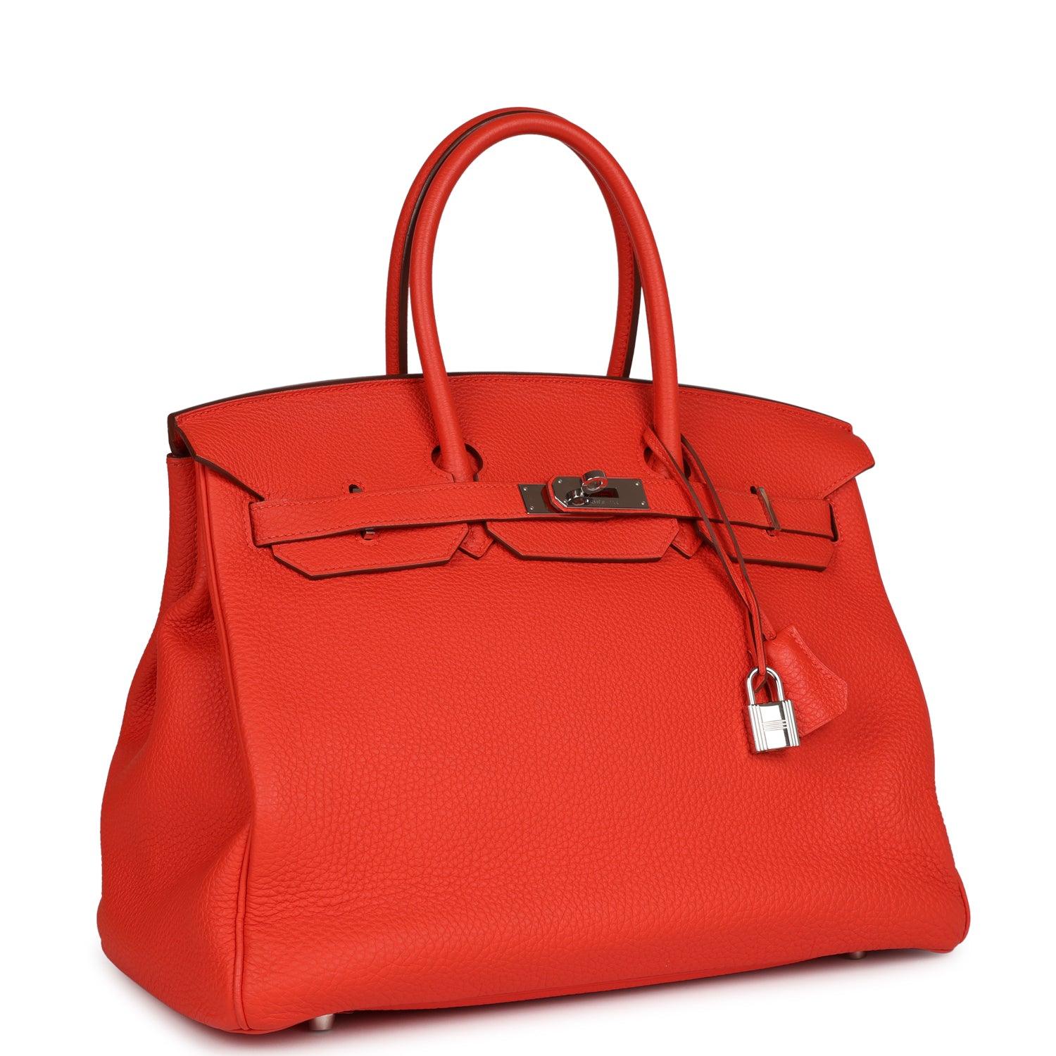 Birkin 35 Capucine Clemence Palladium Hardware Kilta bags