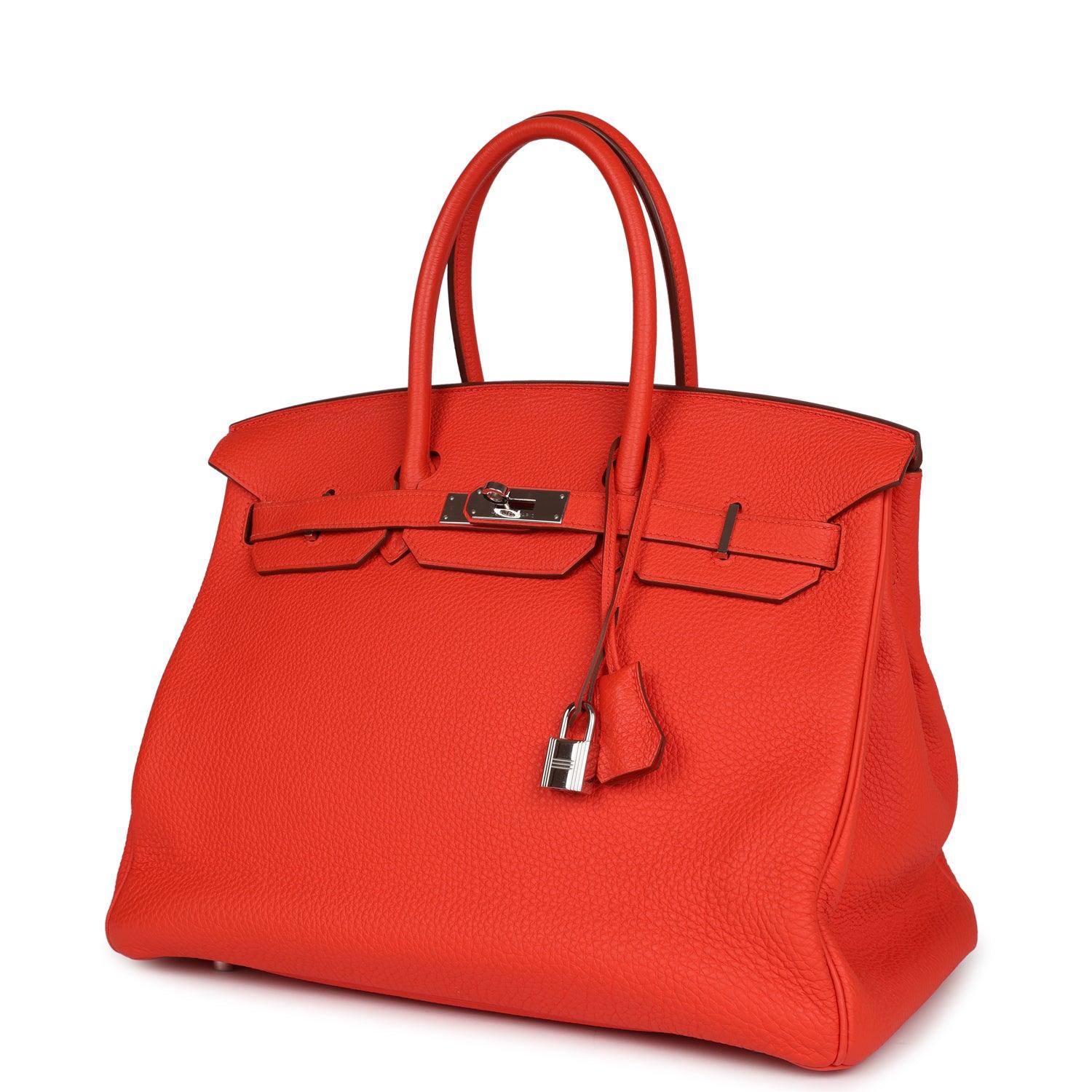 Birkin 35 Capucine Clemence Palladium Hardware Kilta bags