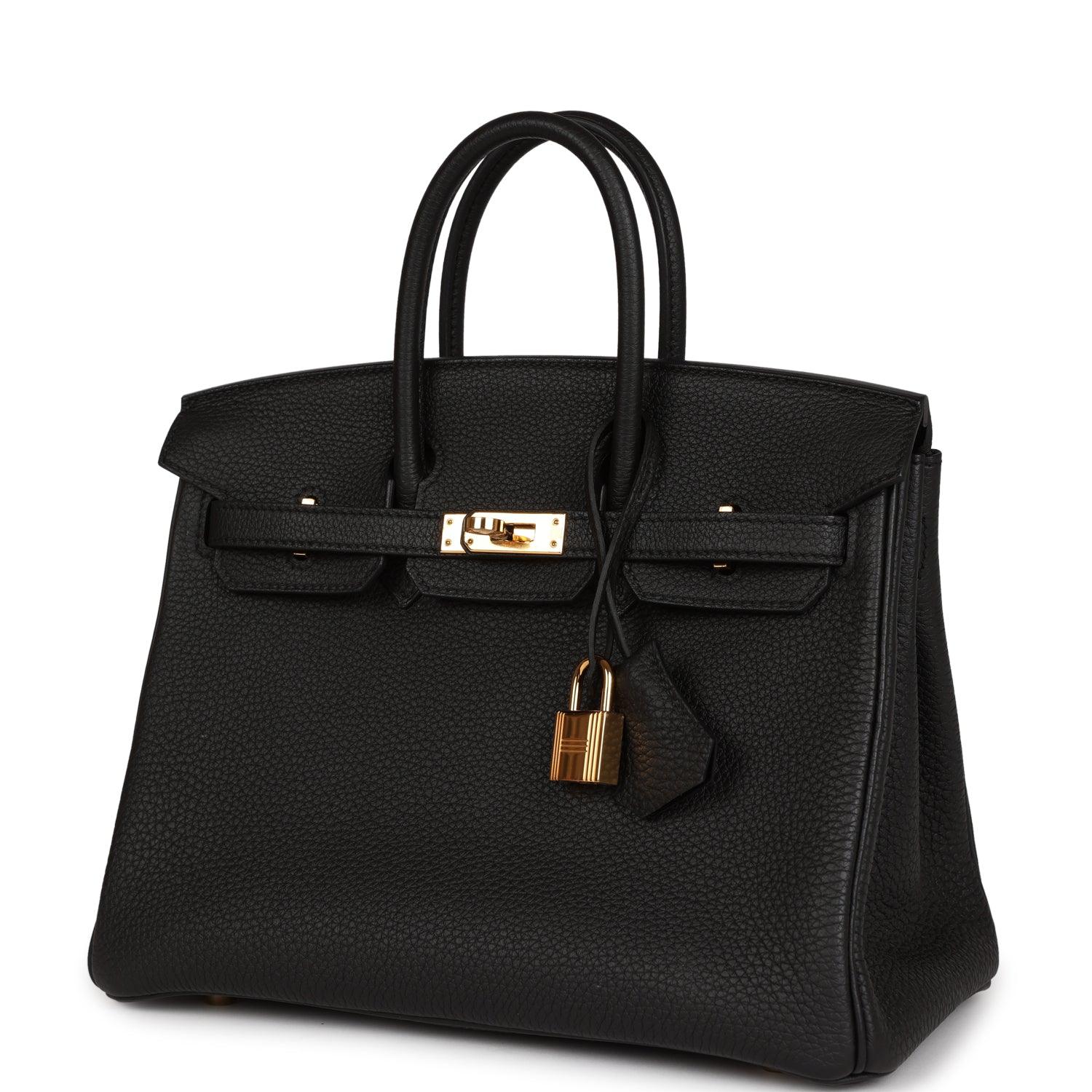 Birkin 25 Black Togo Gold Hardware Kilta bags