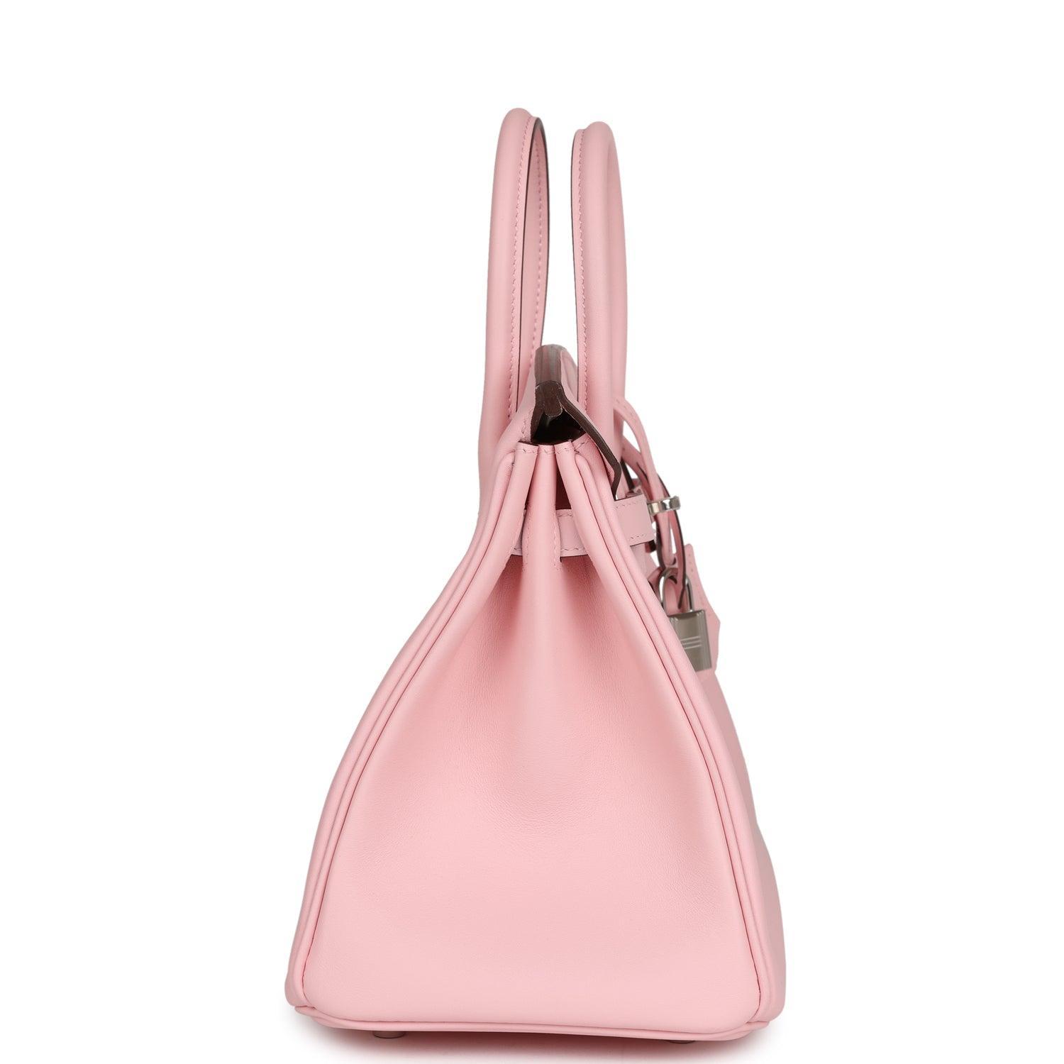 Birkin 25 Rose Sakura Swift Palladium Hardware Kilta bags