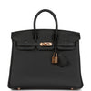 Birkin 25 Black Togo Rose Gold Hardware Kilta bags