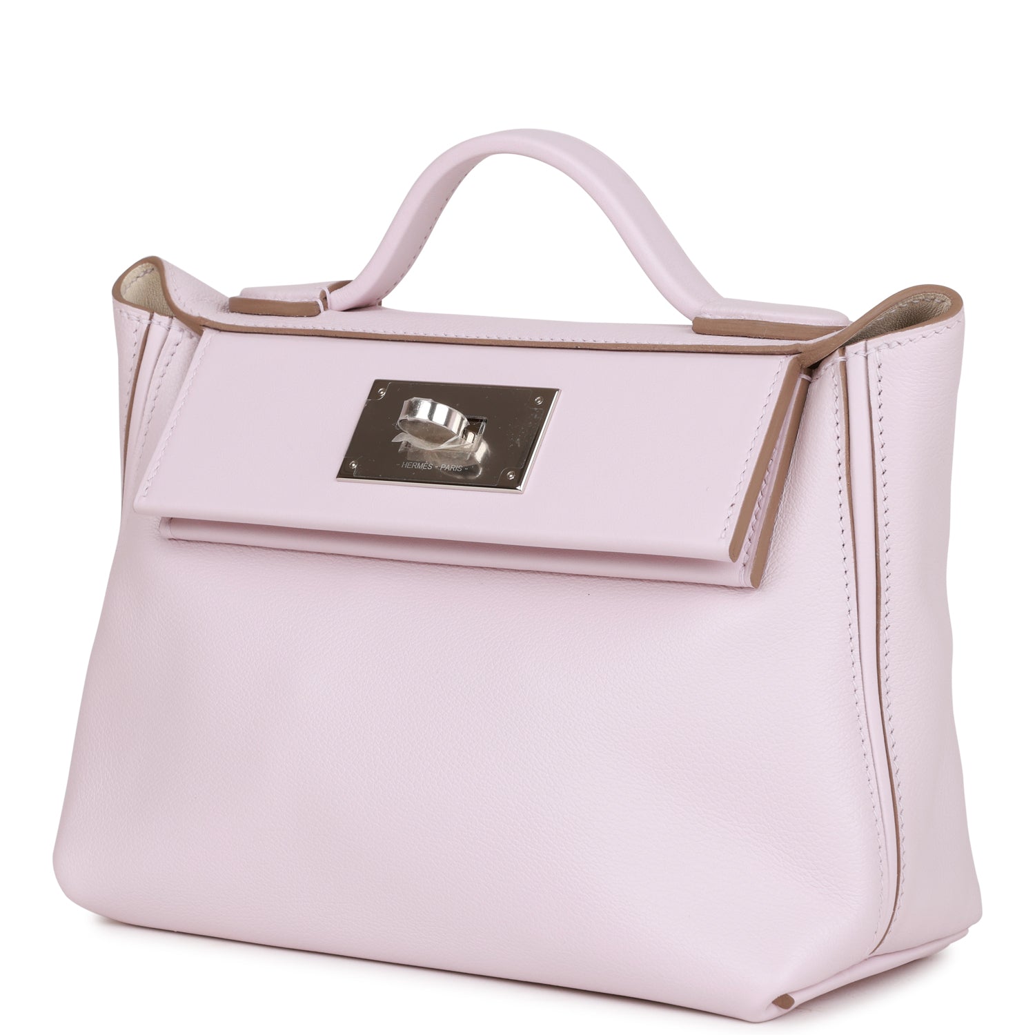 Mini 24/24 Bag Mauve Pale Verso Evercolor and Swift Palladium Hardware Kilta bags