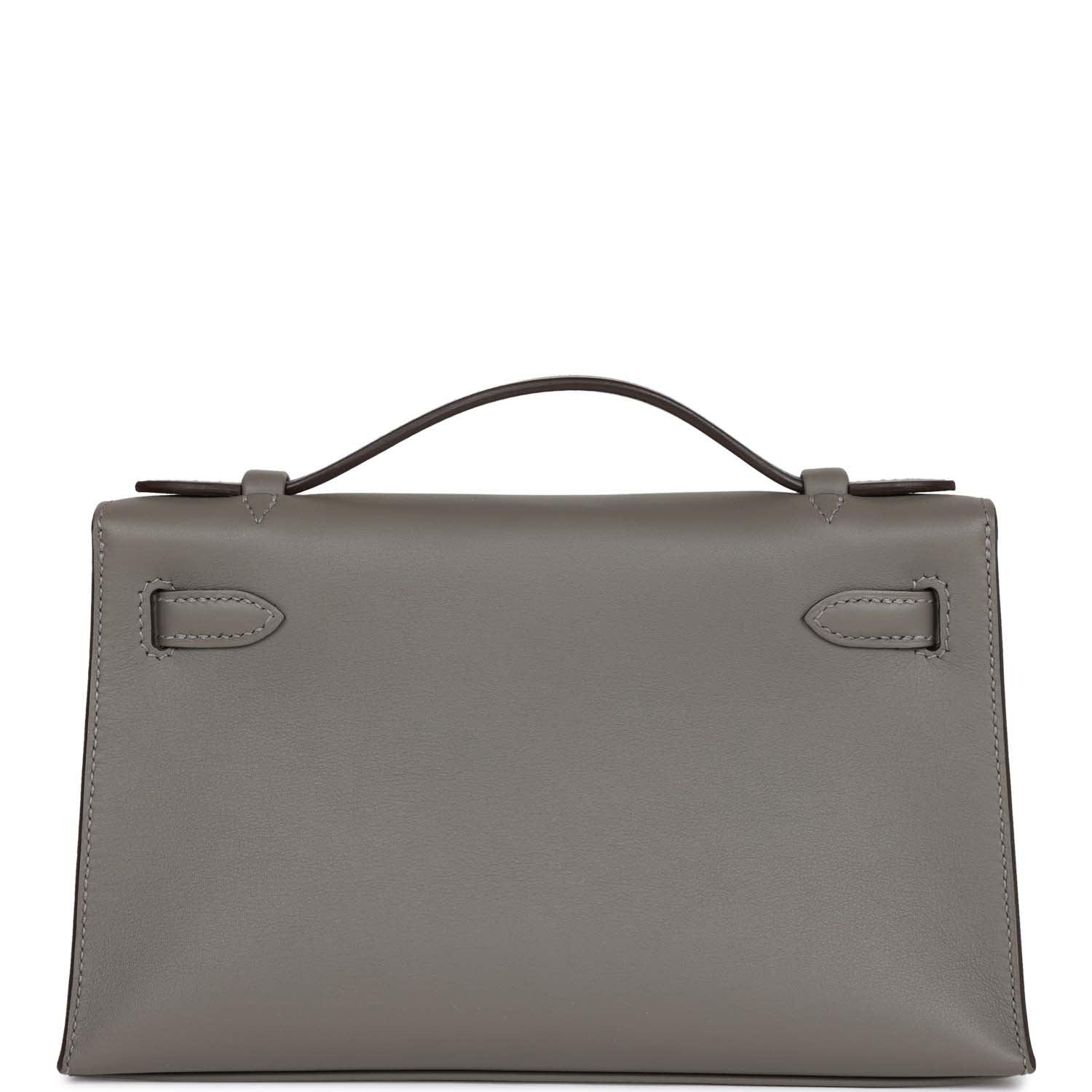 Kelly Pochette Gris Meyer Swift Palladium Hardware Kilta bags