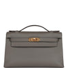 Kelly Pochette Gris Meyer Swift Gold Hardware Kilta bags