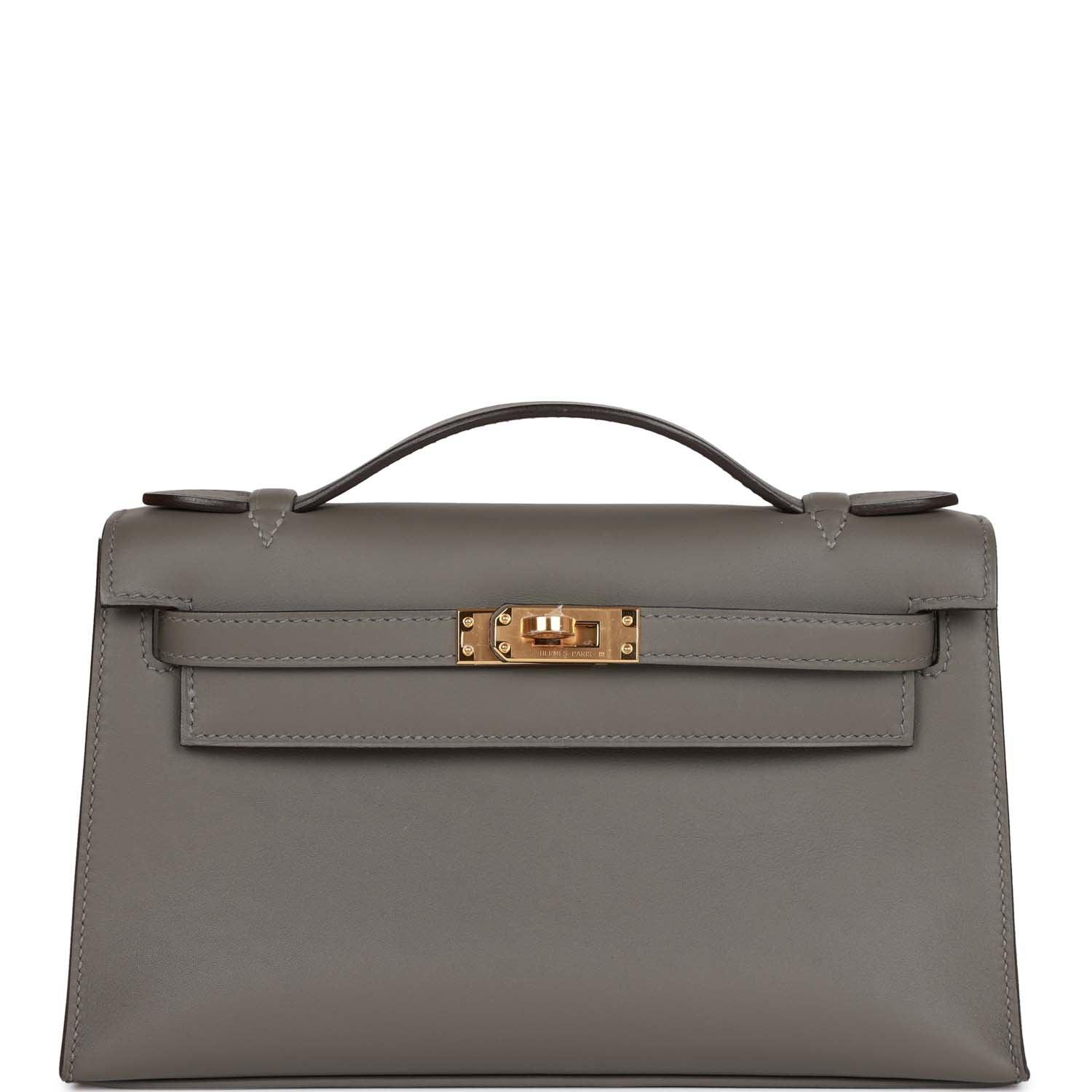 Kelly Pochette Gris Meyer Swift Gold Hardware Kilta bags