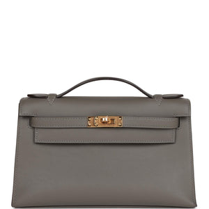 Kelly Pochette Gris Meyer Swift Gold Hardware Kilta bags