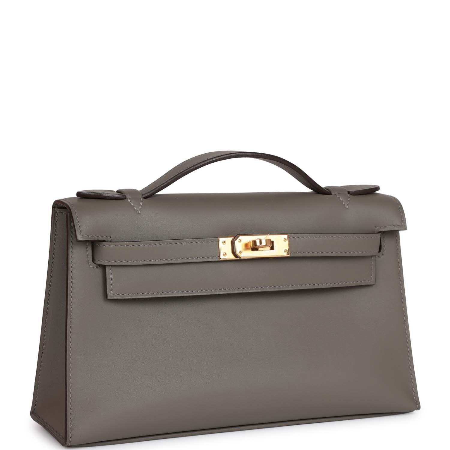 Kelly Pochette Gris Meyer Swift Gold Hardware Kilta bags