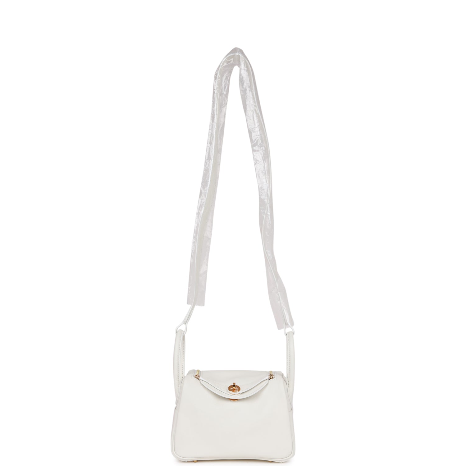 Mini Lindy White Swift Gold Hardware Kilta bags