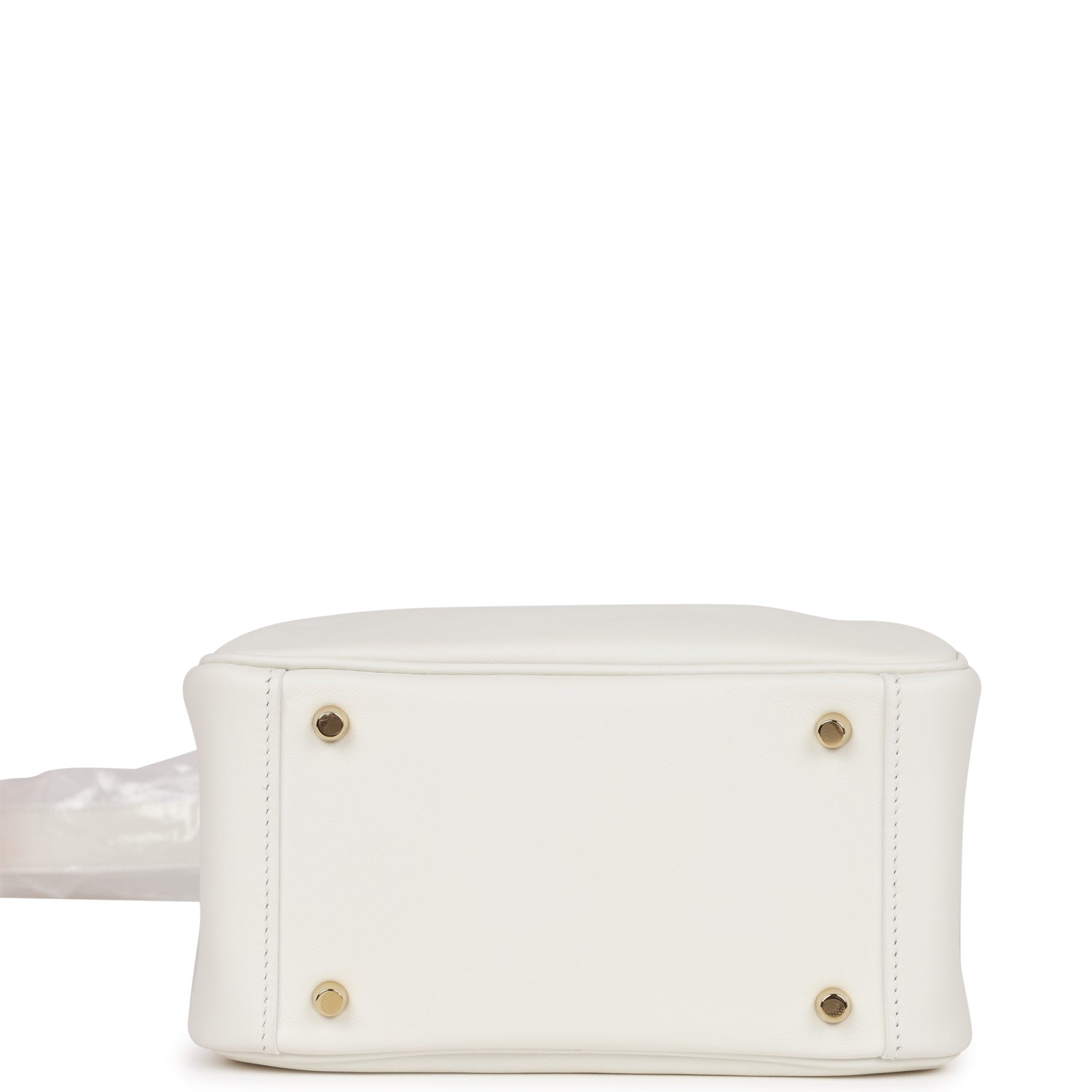 Mini Lindy White Swift Gold Hardware Kilta bags