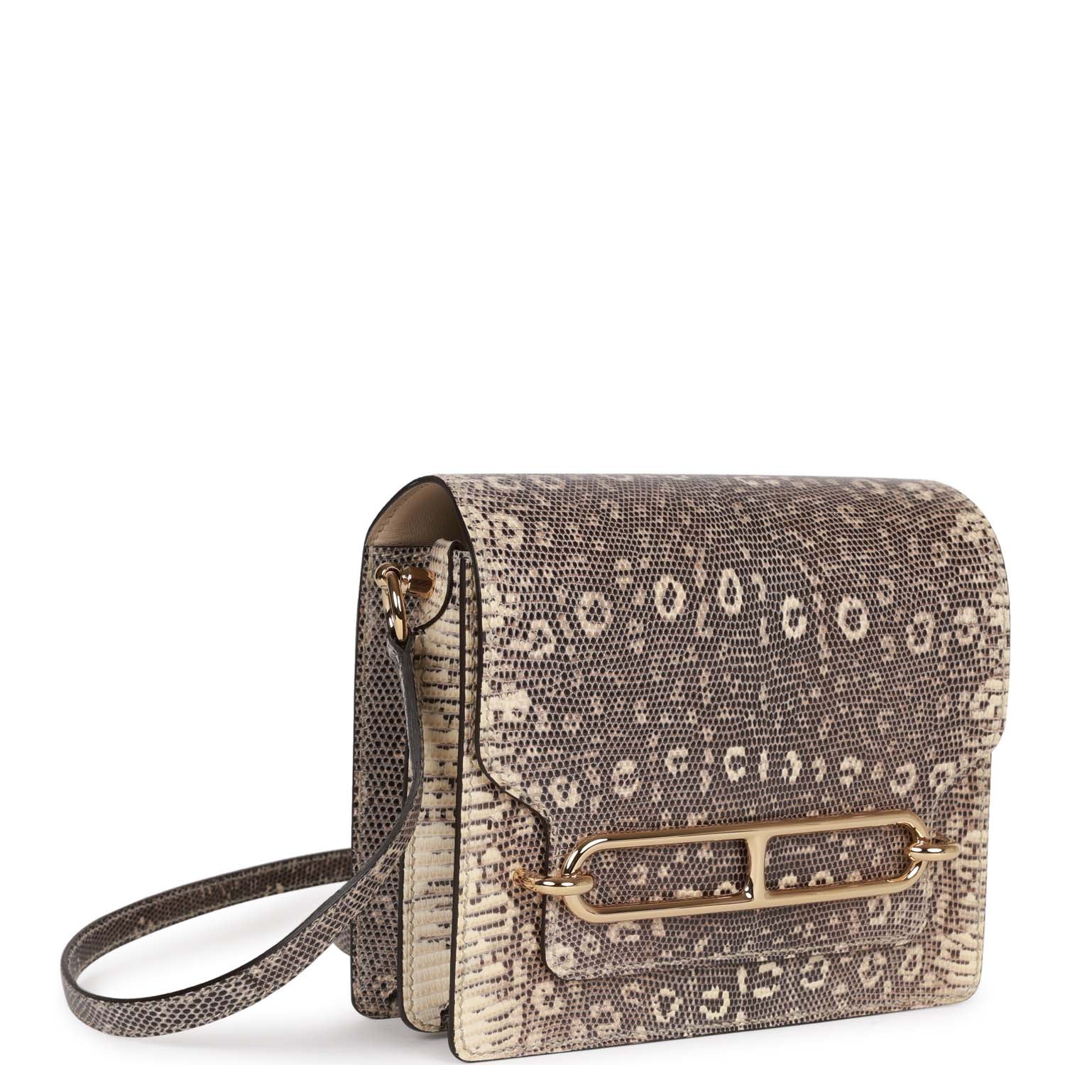 Mini Sac Roulis Ombre Lizard Salvatore Gold Hardware Kilta bags