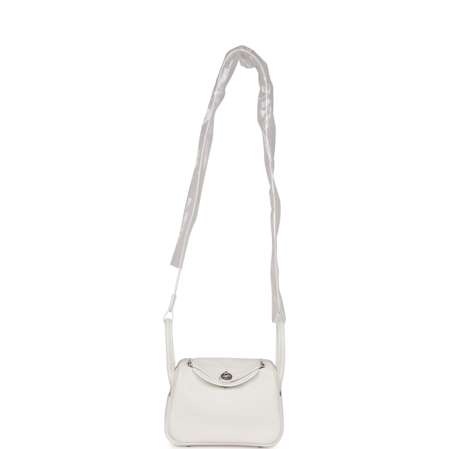 Mini Lindy White Swift Palladium Hardware Kilta bags